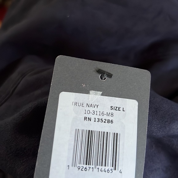 LYSSE Hi Waist Lt Wt Vegan Suede Legging (28.5" Inseam) In True Navy. - Picture 12 of 12